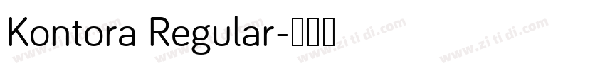 Kontora Regular字体转换
